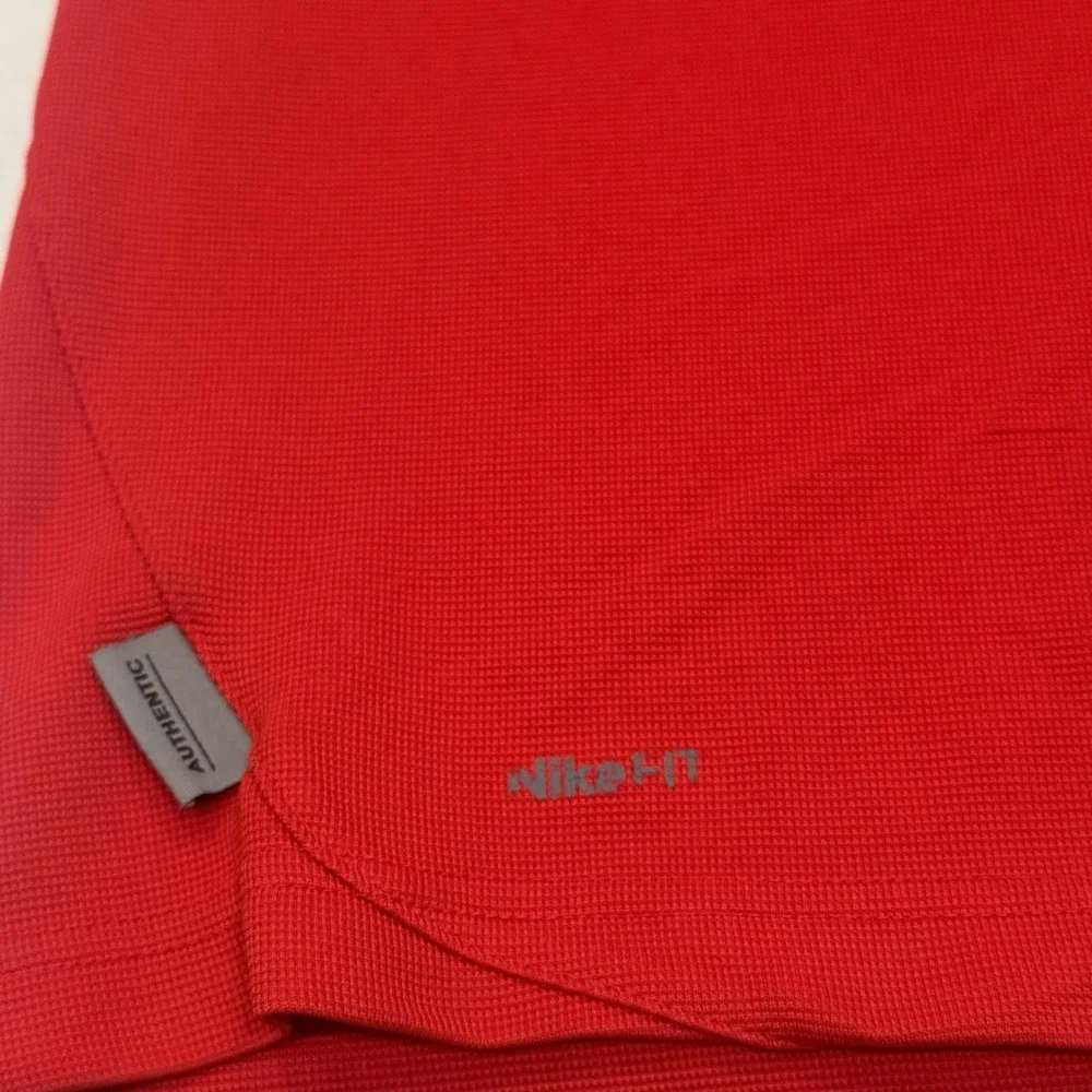 Ohio State Buckeyes Polo‎ Shirt Mens Large Nike Team Fit Dry Red Pullover Golf